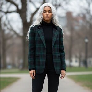 Sac Harbor Blazer Dark Green/Black